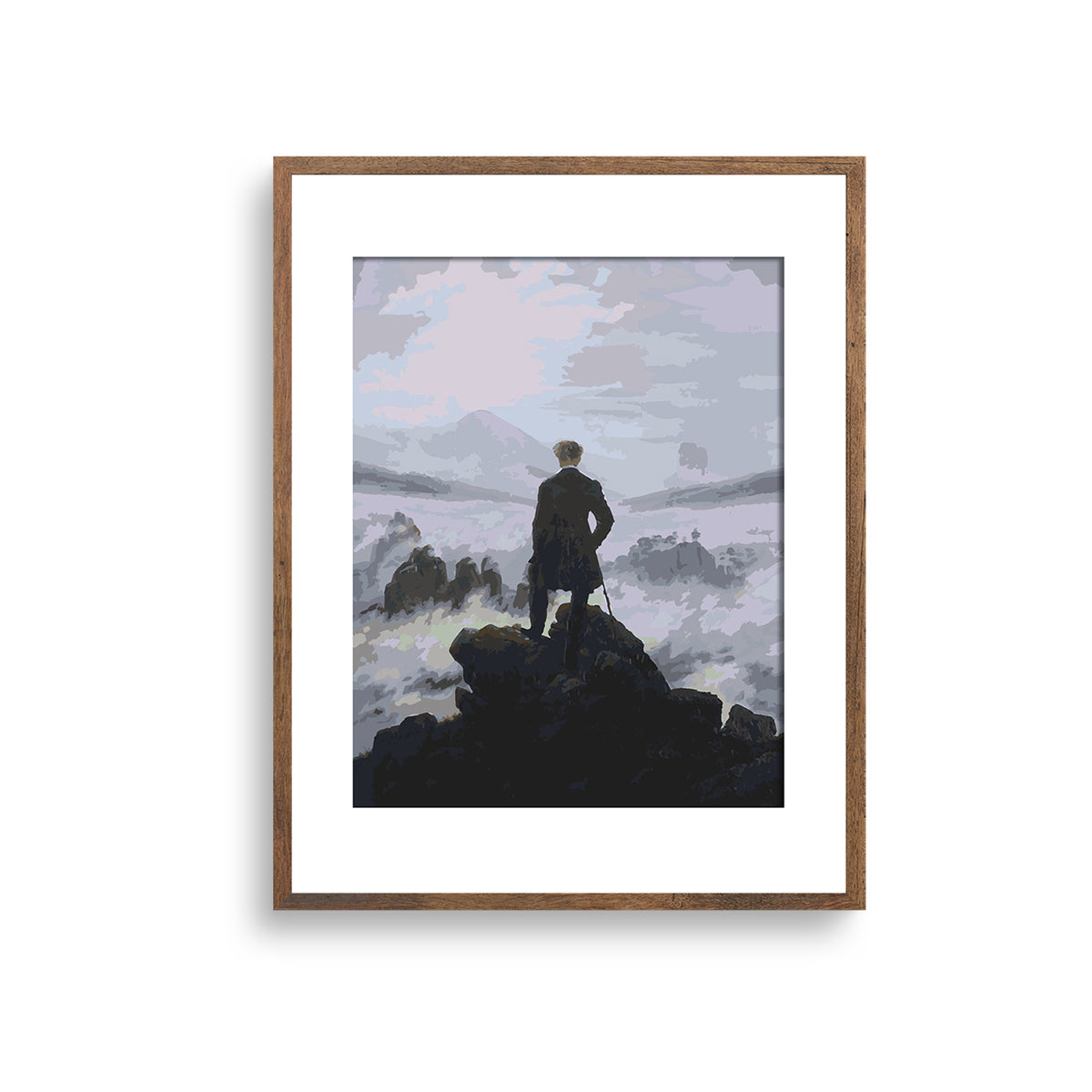 imitart Malset - Caspar David Friedrich "Der Wanderer über dem Nebelmeer"