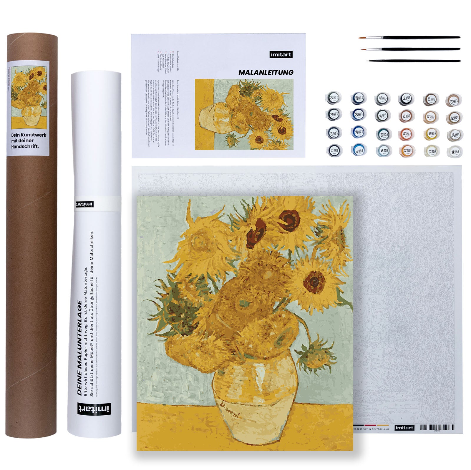 imitart Malset - Vincent van Gogh "Stillleben mit 12 Sonnenblumen"